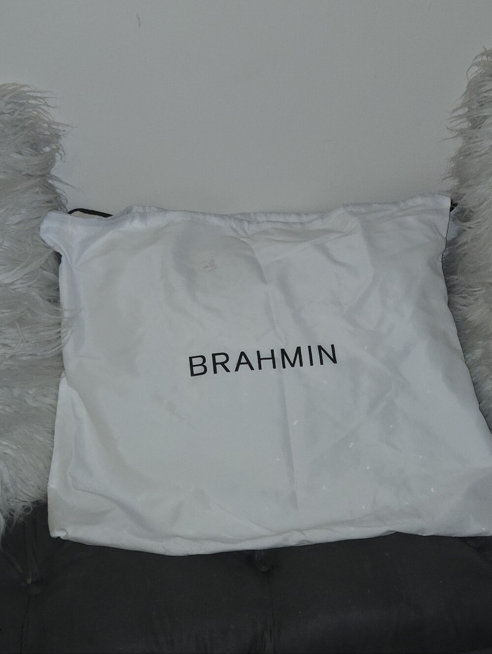 Authentic Brahmin Large Handbag Replacement Drawstring Dust Bag Cover